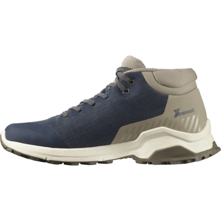 Botas de Invierno Salomon X Reveal Chukka CSWP Hombre Azul Marino Kaki | MX VCJK970